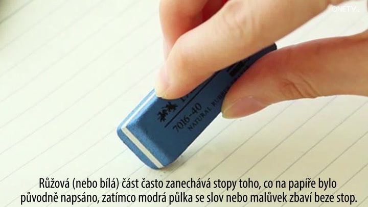 Modrá půlka gumy neslouží k tomu, k čemu jste ji vždycky používali: Tohle jste nevěděli!