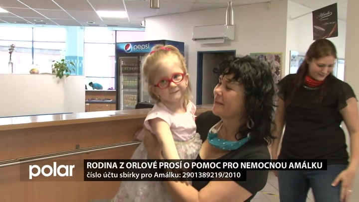 Nemocná Amálka potřebuje odborné rehabilitace: Stojí přes 20 tisíc, rodina peníze nemá