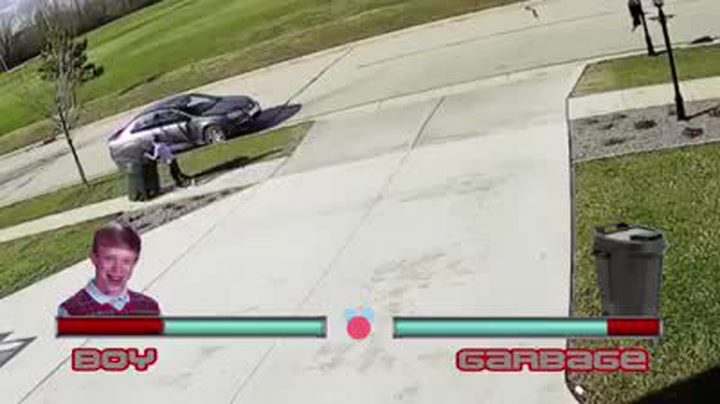 Epický souboj popelnice s malým klukem baví internetové troly. Tohle musíte vidět!