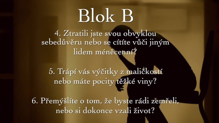 Hrozí vám deprese? Vyzkoušejte náš test a dozvíte se víc!