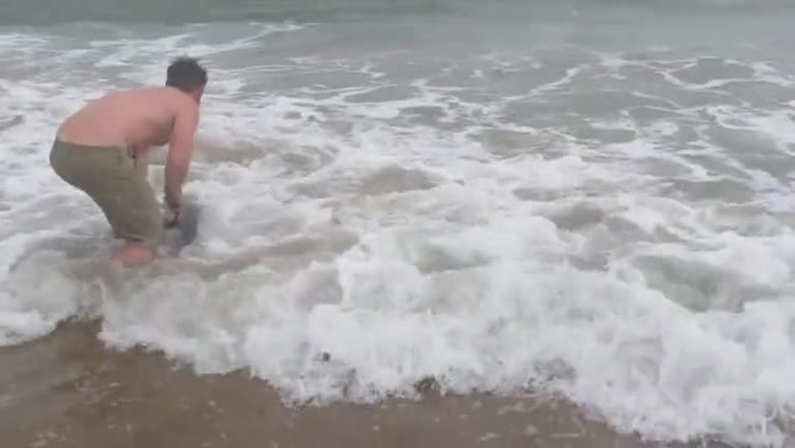 Delfín umíral na pláži, lidé si ho nevšímali. Než přišel tenhle chlapík s velkým srdcem!